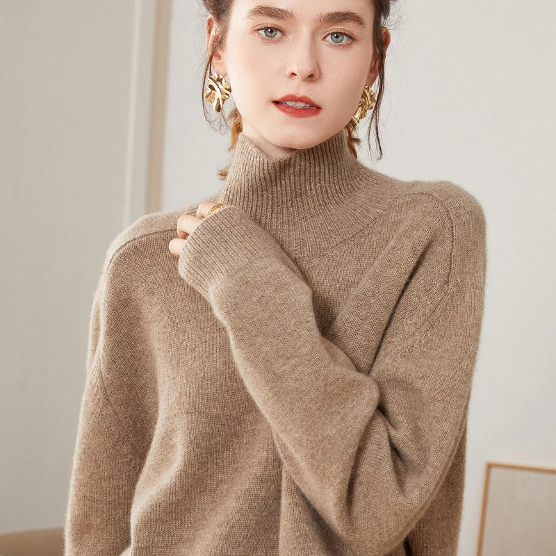 Winter Women Sweater 100% Pure Cashmere Knit Pullovers New Turtleneck Thicken Female Loose Large Size Casual Knitwear Girl Top
Winter Women Sweater 100% Pure Cashmere Knit Pullovers New Turtleneck Thicken Female Loose Large Size Casual Knitwear Girl Top