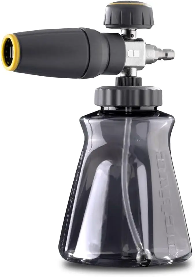 Active Foam Cannon with Quick Connector for Pressure Washers, Wide-Mouth Bottle & Variable Spray for DIY Car Wash & Detailing
Active Foam Cannon with Quick Connector for Pressure Washers, Wide-Mouth Bottle & Variable Spray for DIY Car Wash & Detailing