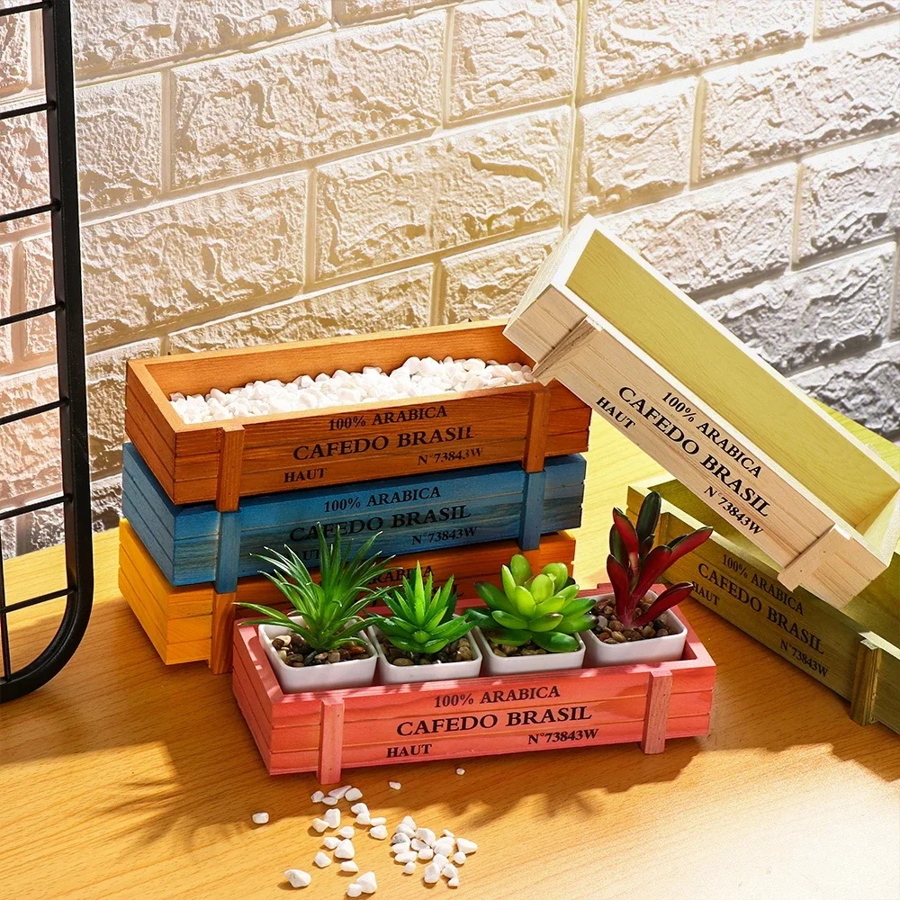 Natural Garden Flower Planter Succulent Boxes Rectangle Horticultural Wood Meat Flower Pot Wooden Flower Pot Vintage
Natural Garden Flower Planter Succulent Boxes Rectangle Horticultural Wood Meat Flower Pot Wooden Flower Pot Vintage