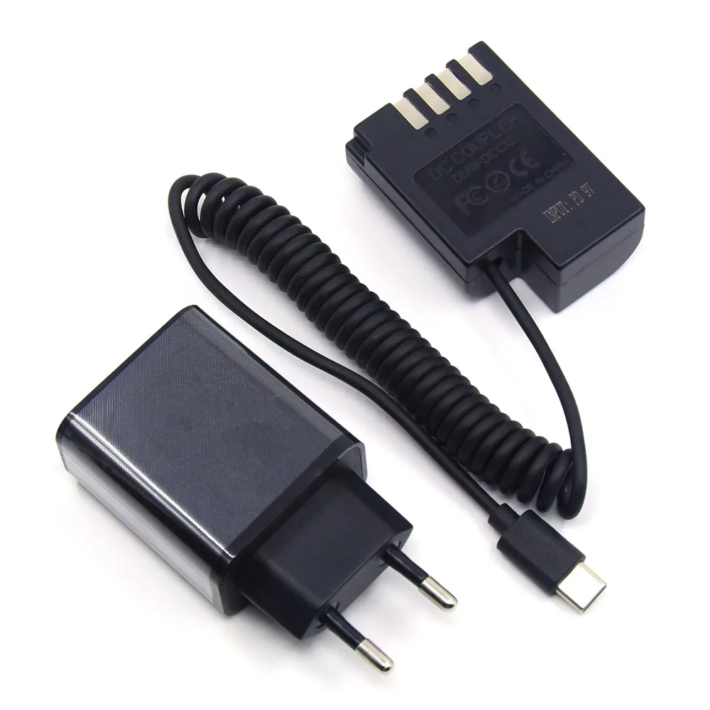 PD Charger DMW-BLF19 Dummy Battery DCC12 DC Coupler with USB C Spring Cable for Panasonic Lumix DMC-GH3 GH4H GH5 GH5S G9 GH3A
PD Charger DMW-BLF19 Dummy Battery DCC12 DC Coupler with USB C Spring Cable for Panasonic Lumix DMC-GH3 GH4H GH5 GH5S G9 GH3A