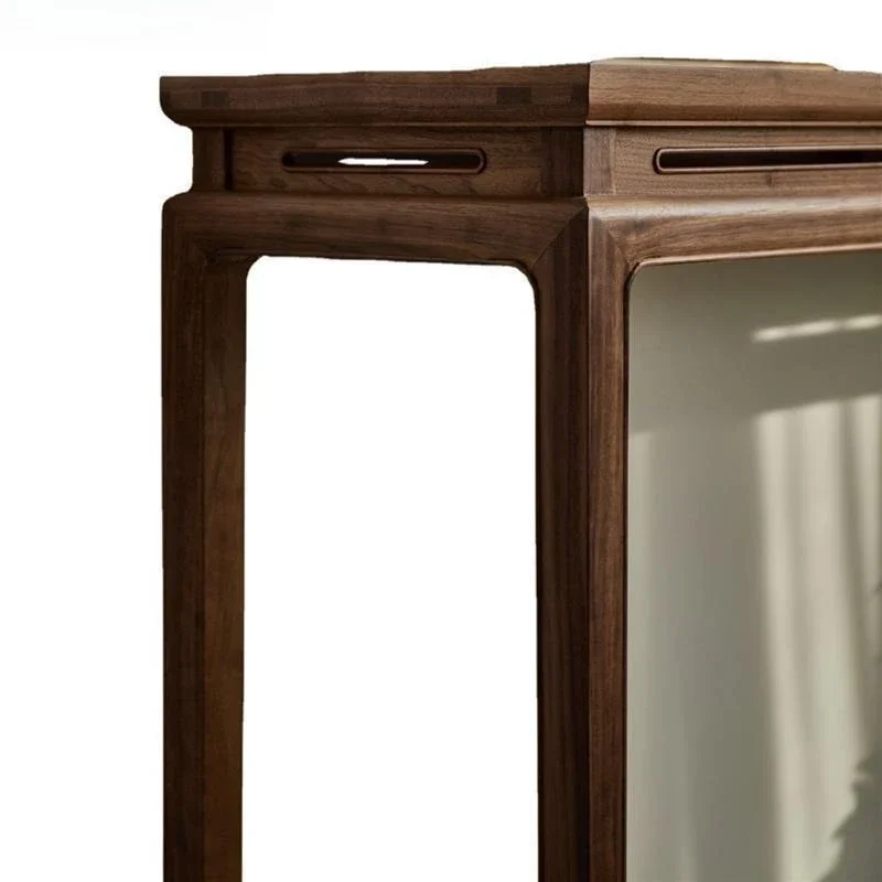 New Chinese black walnut strip case, all solid wood Zen modern simple entrance table strip table
New Chinese black walnut strip case, all solid wood Zen modern simple entrance table strip table