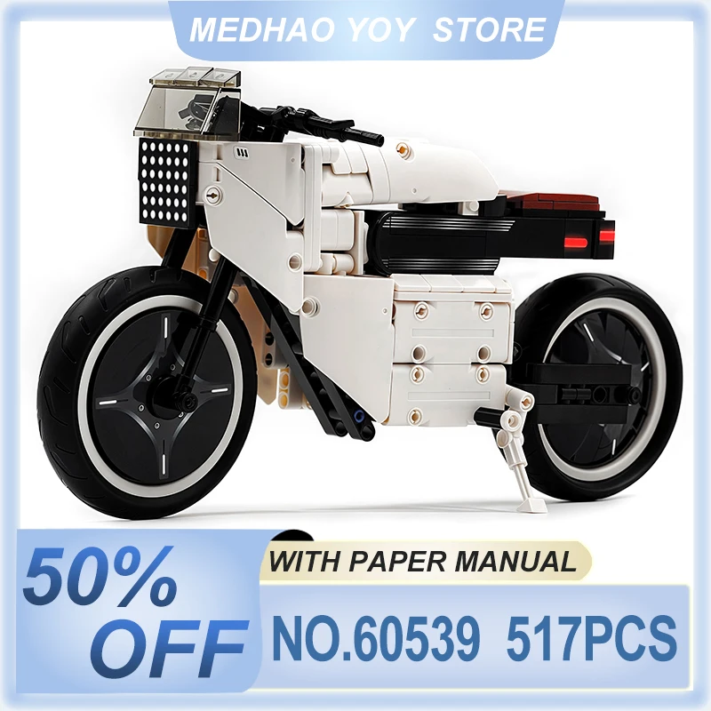 IN STOCK 60539 MOC Technical Motorcycle Building Blocks Sports Vehicle Model Bricks Assembling Children DIY Toys Christmas Gifts
IN STOCK 60539 MOC Technical Motorcycle Building Blocks Sports Vehicle Model Bricks Assembling Children DIY Toys Christmas Gifts