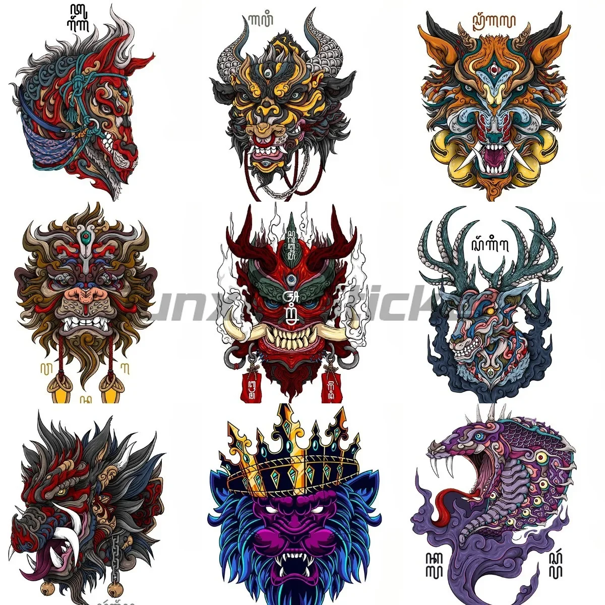 Cool Art Mythical Beast Stickers Motorcycle Helmet Bicycle Laptop Truck Wall Room Car Decals Book Customizable
Cool Art Mythical Beast Stickers Motorcycle Helmet Bicycle Laptop Truck Wall Room Car Decals Book Customizable