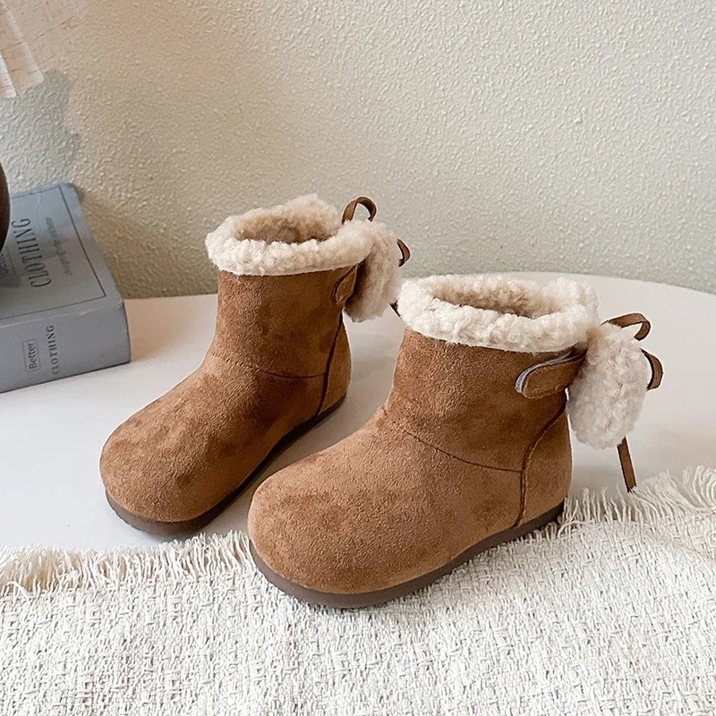 Girls Princess Boots Back Bowknots Kids Short Boots Suede Warm Soft Bottom 2025 Winter New Children Ankle Boots Round Toes Cute
Girls Princess Boots Back Bowknots Kids Short Boots Suede Warm Soft Bottom 2025 Winter New Children Ankle Boots Round Toes Cute