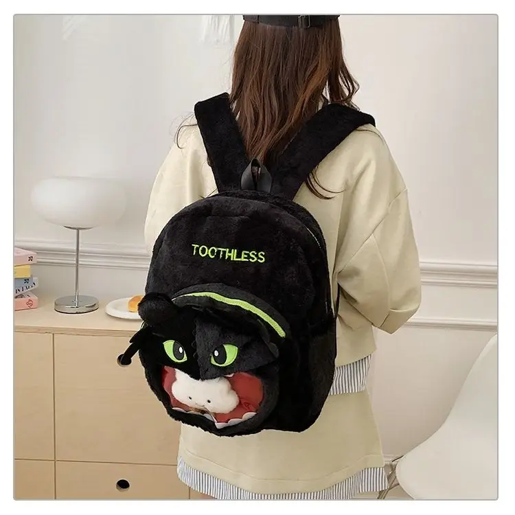 Hot Selling How to Train Your Dragon Toothless Night Fury Plush Backpack, Large Capacity School Bag Versatile Travel Daily Use
Hot Selling How to Train Your Dragon Toothless Night Fury Plush Backpack, Large Capacity School Bag Versatile Travel Daily Use