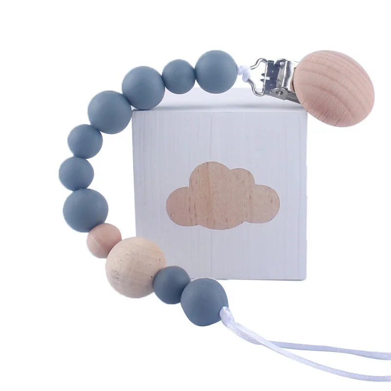 Baby Wood Beaded Pacifier Clip Silicone Chain Nipple Holder Infant Soother Teether
Baby Wood Beaded Pacifier Clip Silicone Chain Nipple Holder Infant Soother Teether