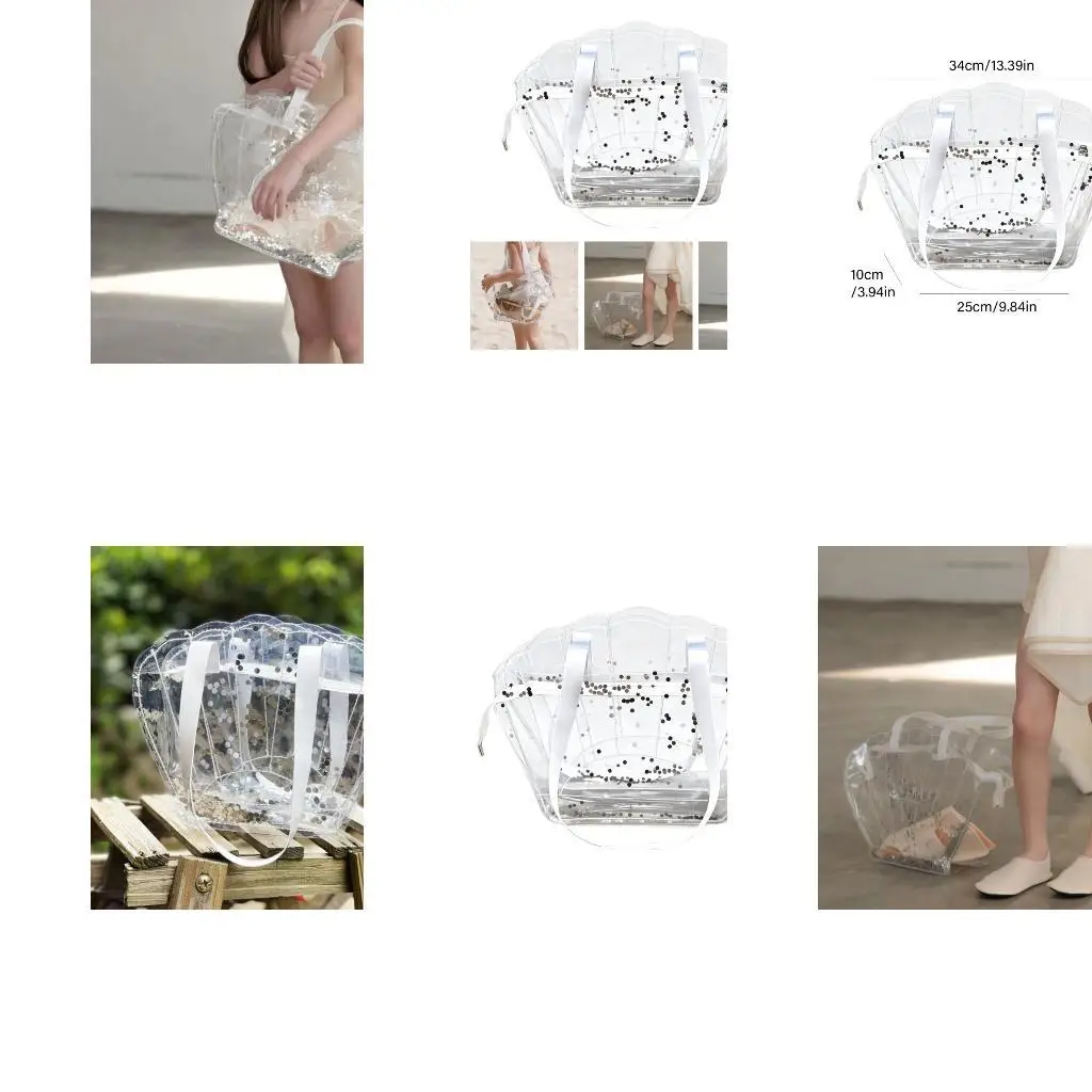 See Through Shoulder Bag Light Weight Foldable Beach Bag 20L Large Lapacity For Swimming Gym Fitness And Beach Vacation K1YF
See Through Shoulder Bag Light Weight Foldable Beach Bag 20L Large Lapacity For Swimming Gym Fitness And Beach Vacation K1YF