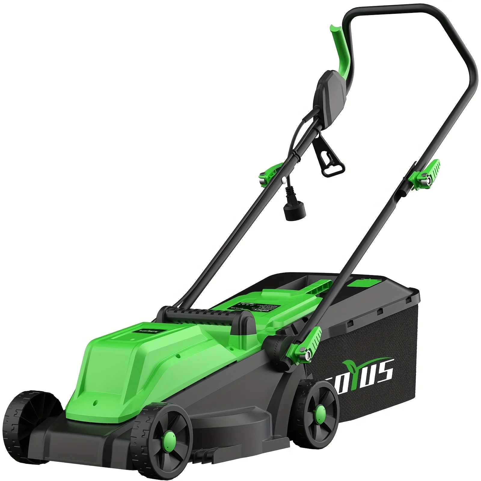 SOYUS 13-Inch Electric Mower - 11 Amp Corded Mower with 8-Gallon Collection Bag And 3-Position Height Adjustment for Yard And Farm Care
SOYUS 13-Inch Electric Mower - 11 Amp Corded Mower with 8-Gallon Collection Bag And 3-Position Height Adjustment for Yard And Farm Care