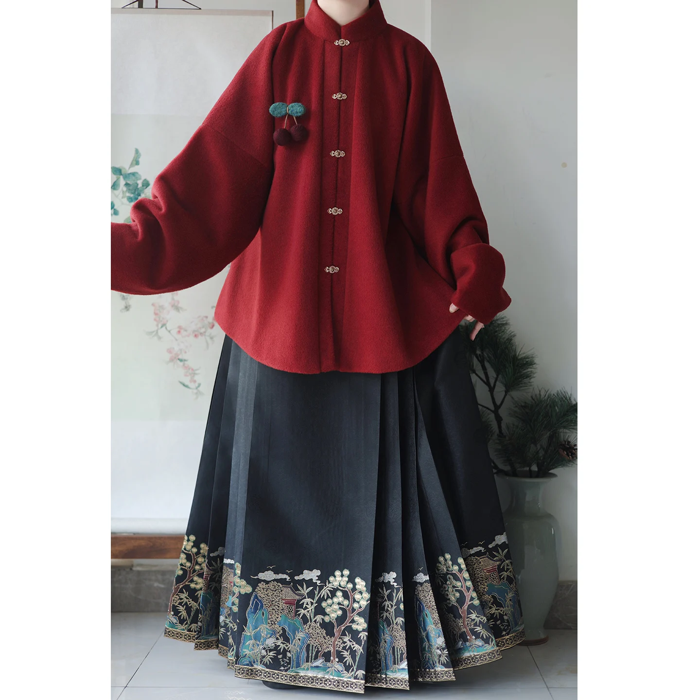 Original Nan Zhi Hanfu Women's Woolen Autumn Winter Sle Stand Collar Bow ket Sve Daily Commute Versatile Inner Wear
Original Nan Zhi Hanfu Women's Woolen Autumn Winter Sle Stand Collar Bow ket Sve Daily Commute Versatile Inner Wear