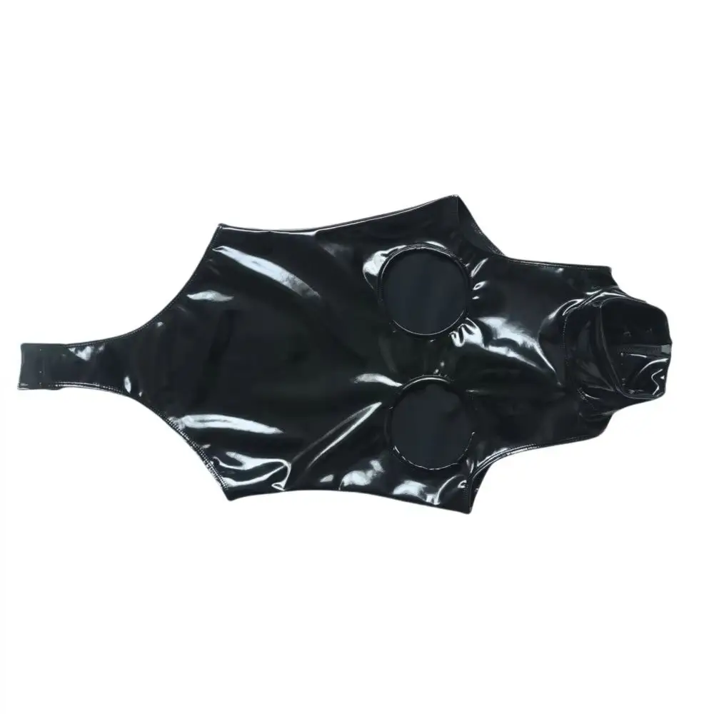 Women's Faux Leather Jumpsuit Hollow out Bust Straitjacket Zip Open Crotch One-Piece PVC Bodysuit Swimwear Straitjacket Leotard
Women's Faux Leather Jumpsuit Hollow out Bust Straitjacket Zip Open Crotch One-Piece PVC Bodysuit Swimwear Straitjacket Leotard