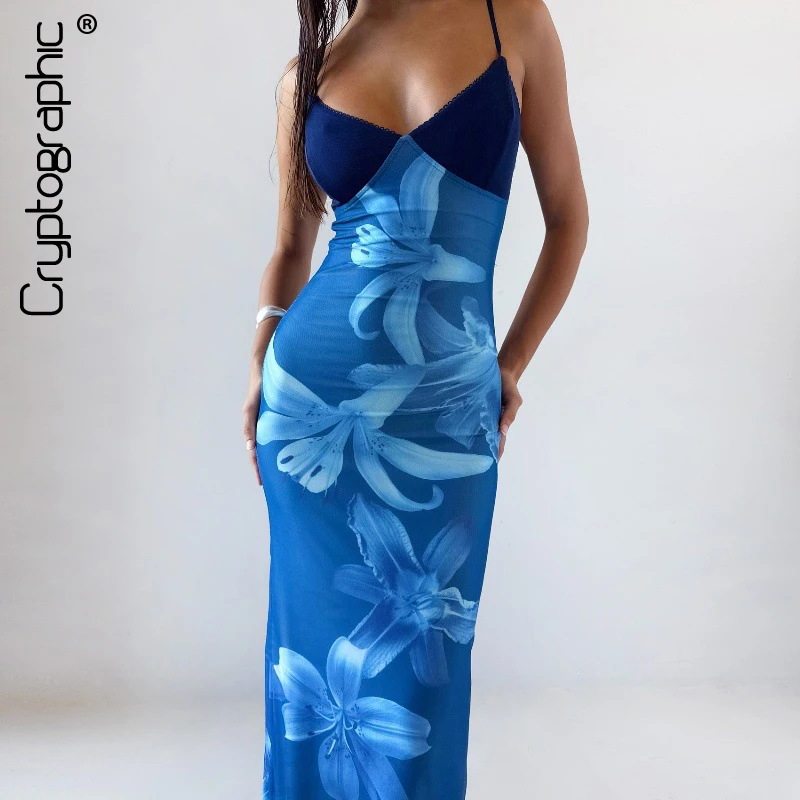 Cryptographic Fashion Floral Print Maxi Dress for Women Club Party Outfits Summer Slip Sexy Backless Long Dresses Bodycon Robes
Cryptographic Fashion Floral Print Maxi Dress for Women Club Party Outfits Summer Slip Sexy Backless Long Dresses Bodycon Robes