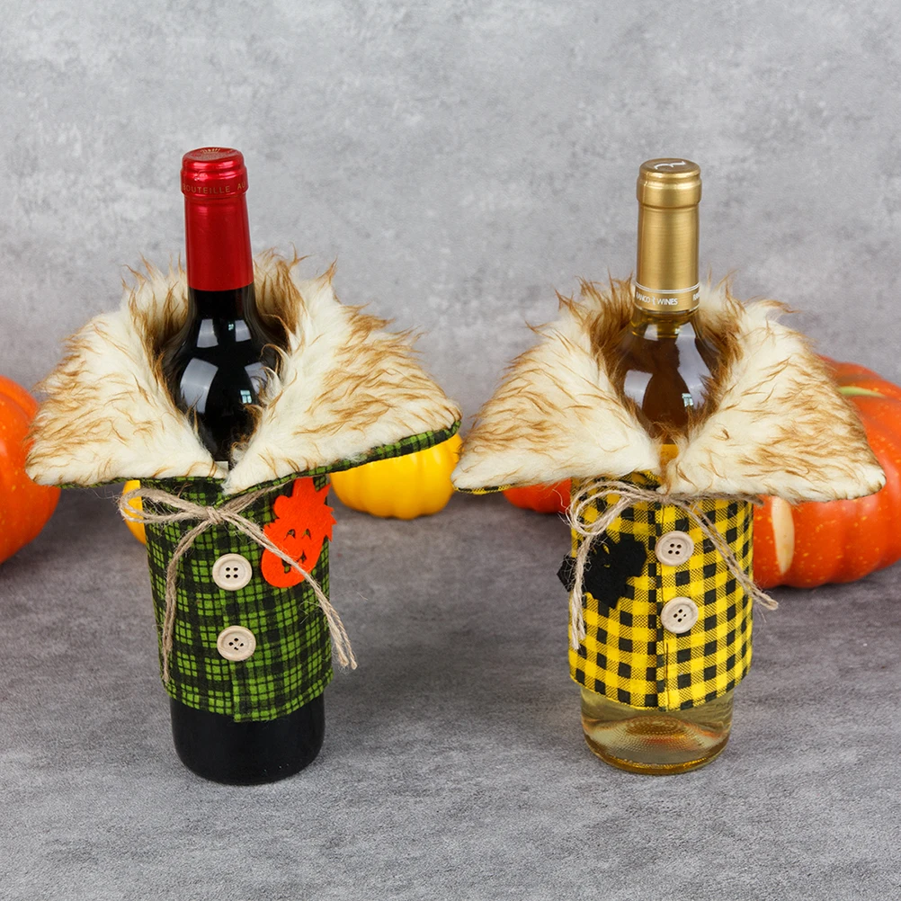 4 Pcs Wine Bottle Cover Creative Covers Halloween Washable Party Ornaments Sleeves Decorative Decoration 
4 Pcs Wine Bottle Cover Creative Covers Halloween Washable Party Ornaments Sleeves Decorative Decoration