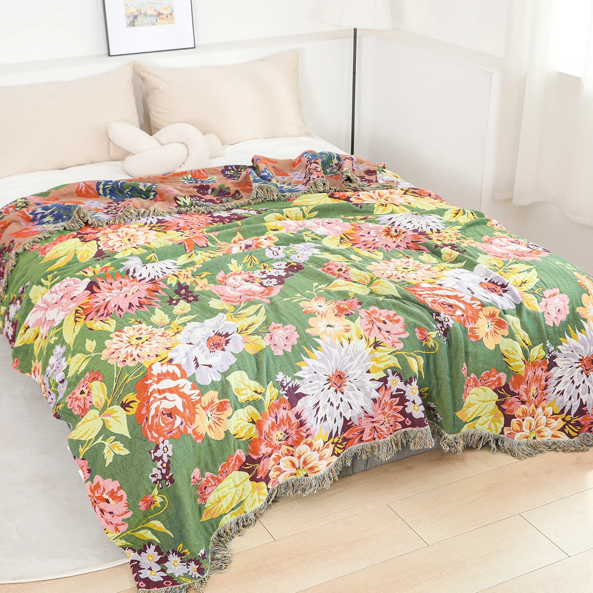 Floral Towel Blanket, Bedspread, Sofa Towel, 4-Layer Gauze Cotton, Delicate Jacquard, 200*230 cm, Durable, High Quality
Floral Towel Blanket, Bedspread, Sofa Towel, 4-Layer Gauze Cotton, Delicate Jacquard, 200*230 cm, Durable, High Quality