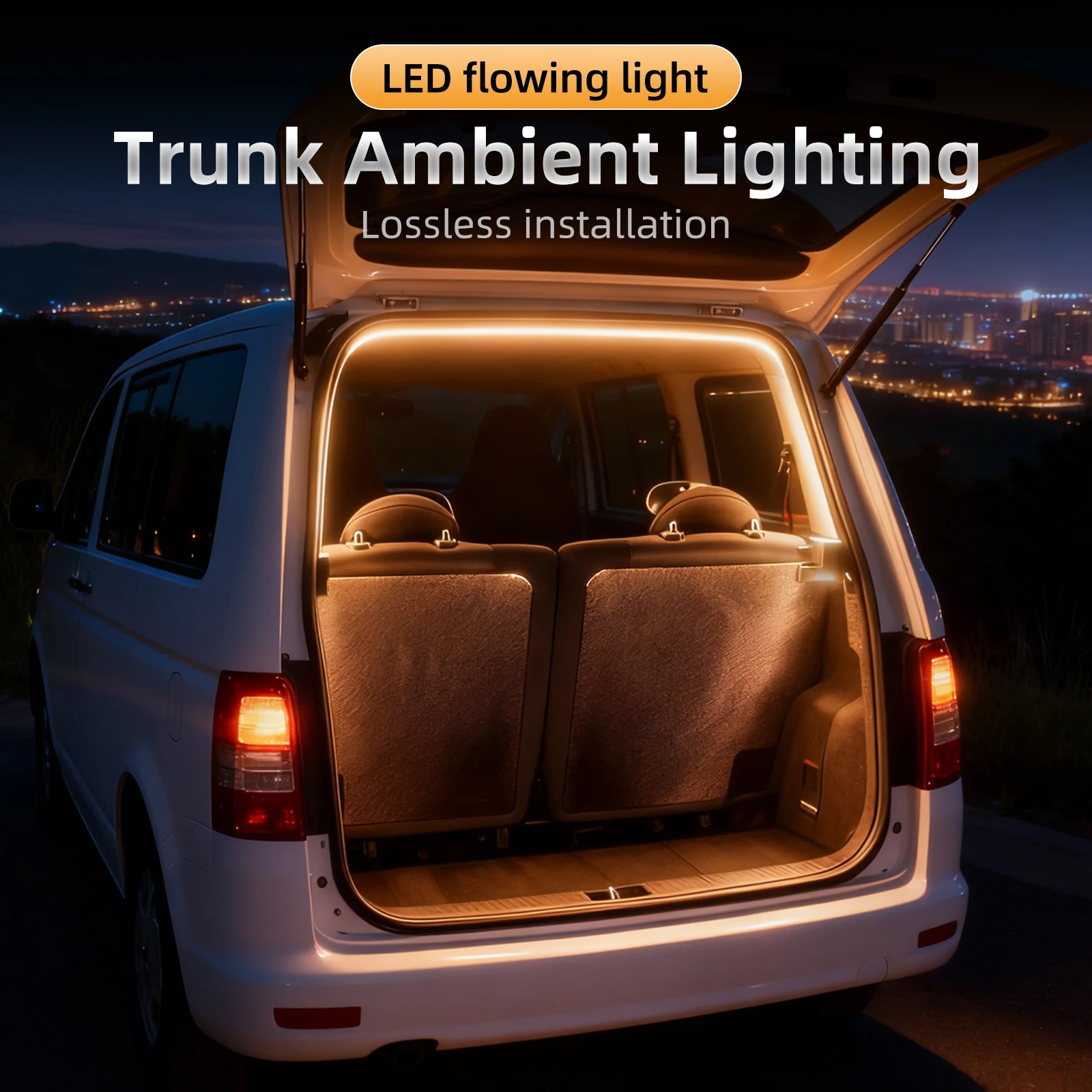 Car Trunk LED Light Strip Flowing Dynamic Tailgate Bar Universal LED Flowing Water Trunk Light, Multi-Color Optional Accessories
Car Trunk LED Light Strip Flowing Dynamic Tailgate Bar Universal LED Flowing Water Trunk Light, Multi-Color Optional Accessories