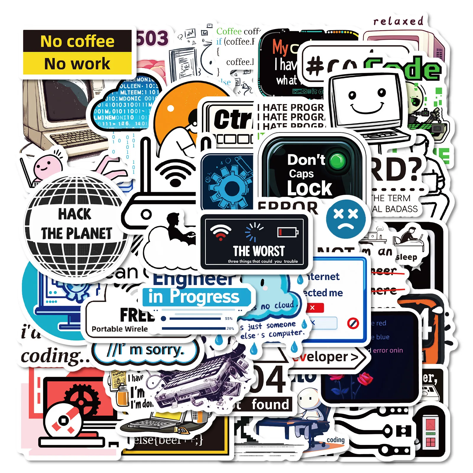 10/50PCS Creative Computer Series Graffiti Sticker Funny Cartoon Decal For Laptop Phone Guitar Cup Fridge Skateboard Kid Toys
10/50PCS Creative Computer Series Graffiti Sticker Funny Cartoon Decal For Laptop Phone Guitar Cup Fridge Skateboard Kid Toys