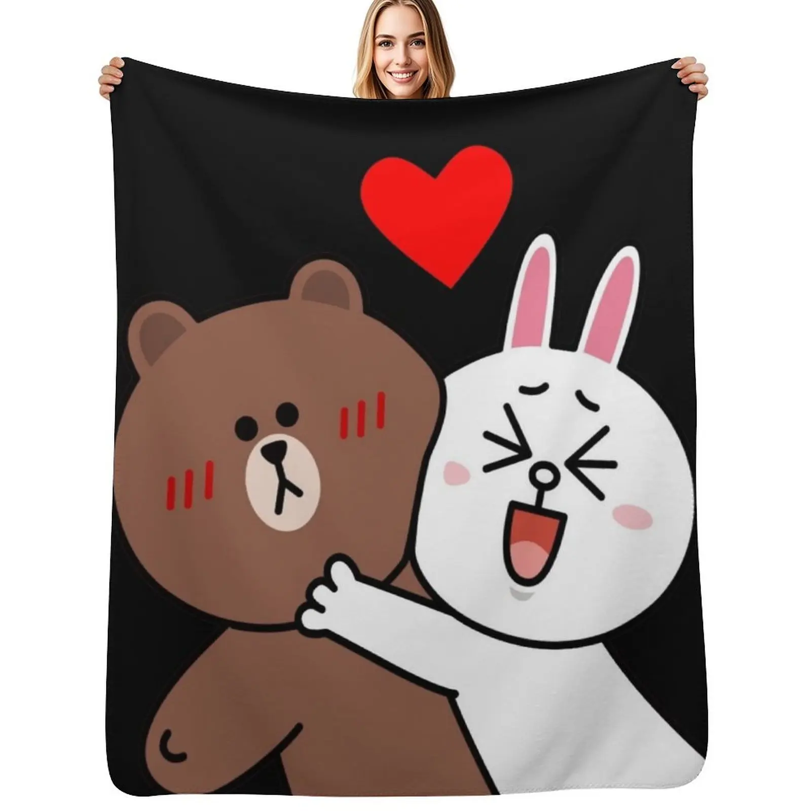Cute lovers forever Throw Blanket Anti Shedding Soft Fuzzy Blanket for Home
Cute lovers forever Throw Blanket Anti Shedding Soft Fuzzy Blanket for Home