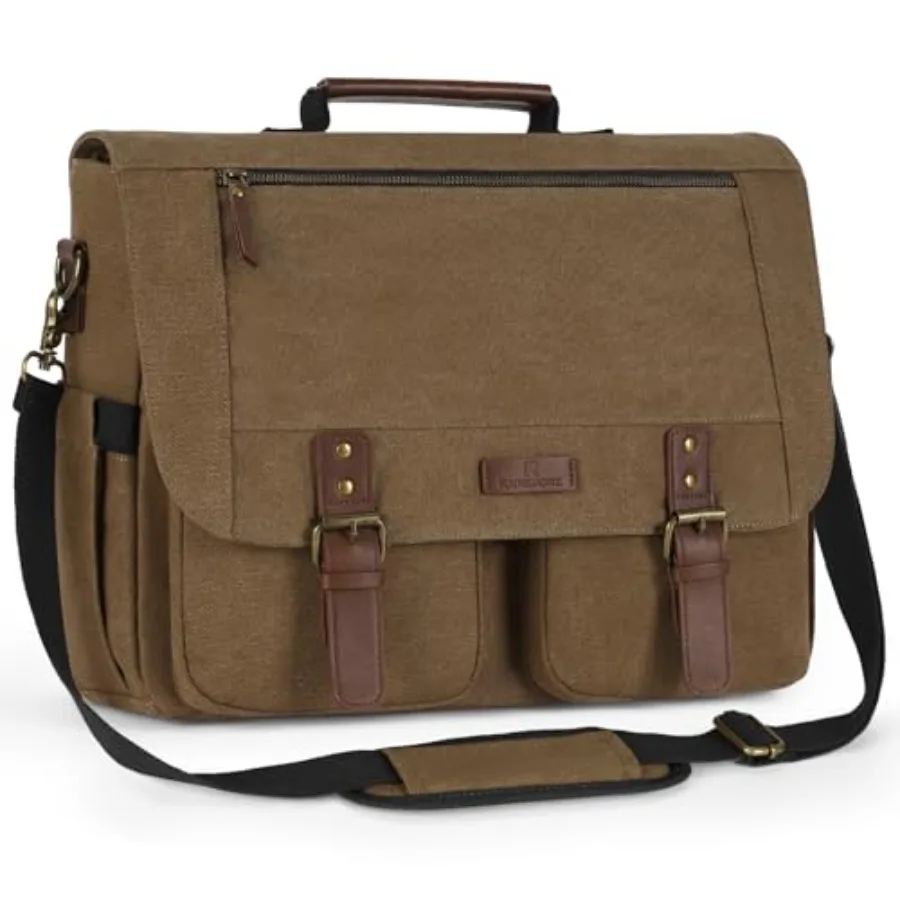 RAINSMORE Messenger Bag for Men - Laptop Bag Water-resistant Canvas Briefcase Computer Satchel for Work College
RAINSMORE Messenger Bag for Men - Laptop Bag Water-resistant Canvas Briefcase Computer Satchel for Work College