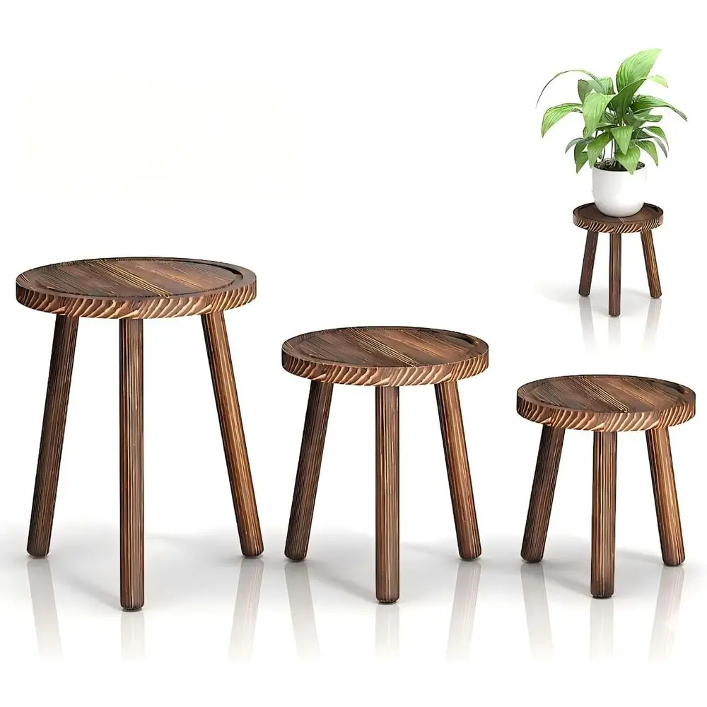 3-Pack Wood Plant Stands Indoor, Single or 6-12 Inch Pots, Tall Plant Stand for Large Plants, Perfect for Living Room, Balcony,
3-Pack Wood Plant Stands Indoor, Single or 6-12 Inch Pots, Tall Plant Stand for Large Plants, Perfect for Living Room, Balcony,