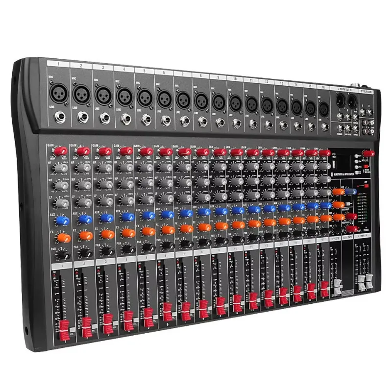 OEM DX16 Профессиональный 16-канальный DJ-контроллер USB аудиомикшер для гитарной аудиомикшерной консоли
OEM DX16 Профессиональный 16-канальный DJ-контроллер USB аудиомикшер для гитарной аудиомикшерной консоли
