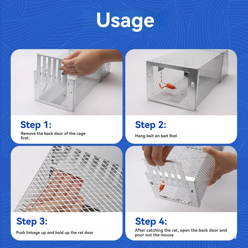 Single Door Continuous Rat Hole Mouse Trap Safe Firm Metal Net Household Mouse Catcher Humane Outdoor Rat Trap Rat Cage
Single Door Continuous Rat Hole Mouse Trap Safe Firm Metal Net Household Mouse Catcher Humane Outdoor Rat Trap Rat Cage