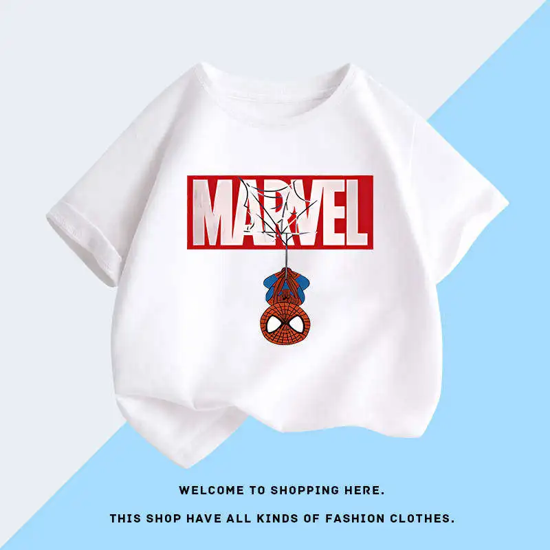 Marvel Alliance Spider-Man and Hulk Pattern Print New Summer Pure Cotton Kids T-Shirt Comfortable Parent-Child T-Shirt
Marvel Alliance Spider-Man and Hulk Pattern Print New Summer Pure Cotton Kids T-Shirt Comfortable Parent-Child T-Shirt