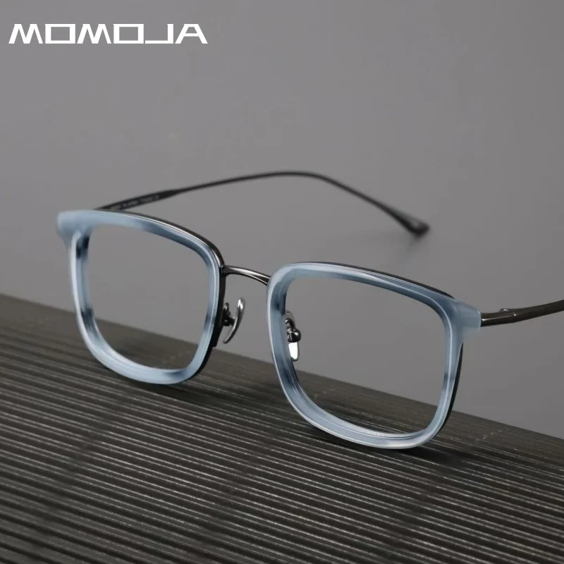 MOMOJA High Quality Pure Titanium Men's Eyeglasses Vintage Square Ultralight Optical Prescription Eyeglass Frames for Women 6673
MOMOJA High Quality Pure Titanium Men's Eyeglasses Vintage Square Ultralight Optical Prescription Eyeglass Frames for Women 6673