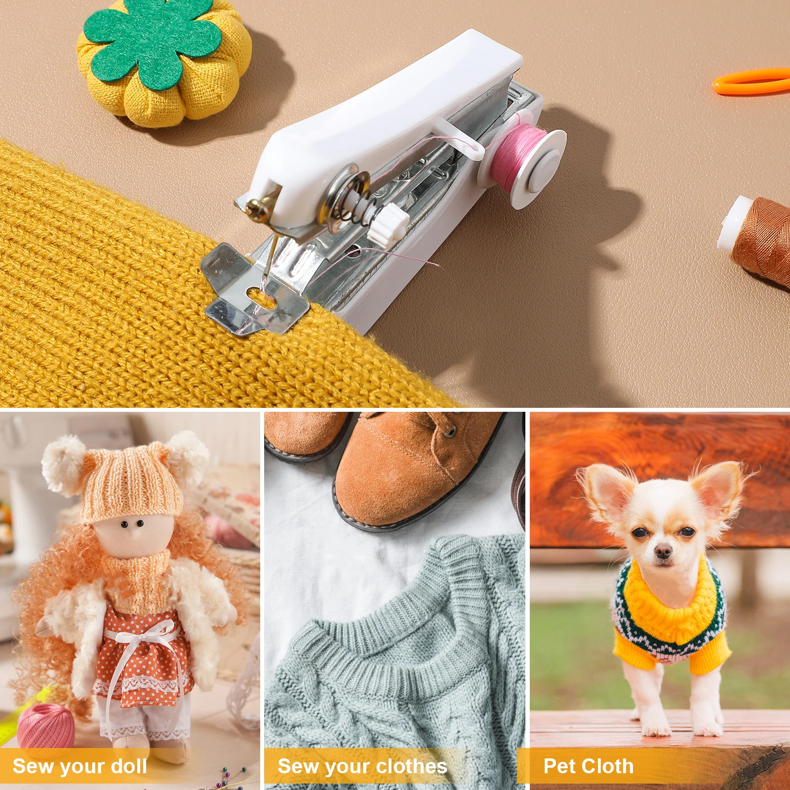 Handheld Sewing Portable Mini Tool Stainless Steel White Random Coil Clothing Handheld Sewing Machine Repair Craft Practical
Handheld Sewing Portable Mini Tool Stainless Steel White Random Coil Clothing Handheld Sewing Machine Repair Craft Practical