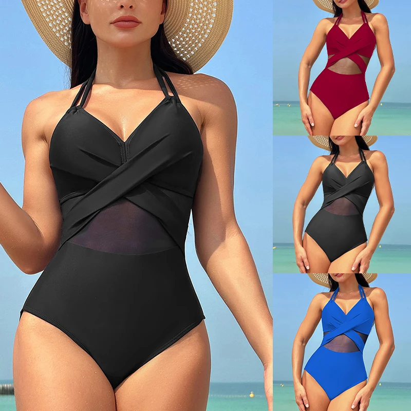 Woman One Piece Swimsuits Push Up Padded Bikini Sexy Mesh Breathable Swimwear Slimming Bathing Suit
Woman One Piece Swimsuits Push Up Padded Bikini Sexy Mesh Breathable Swimwear Slimming Bathing Suit