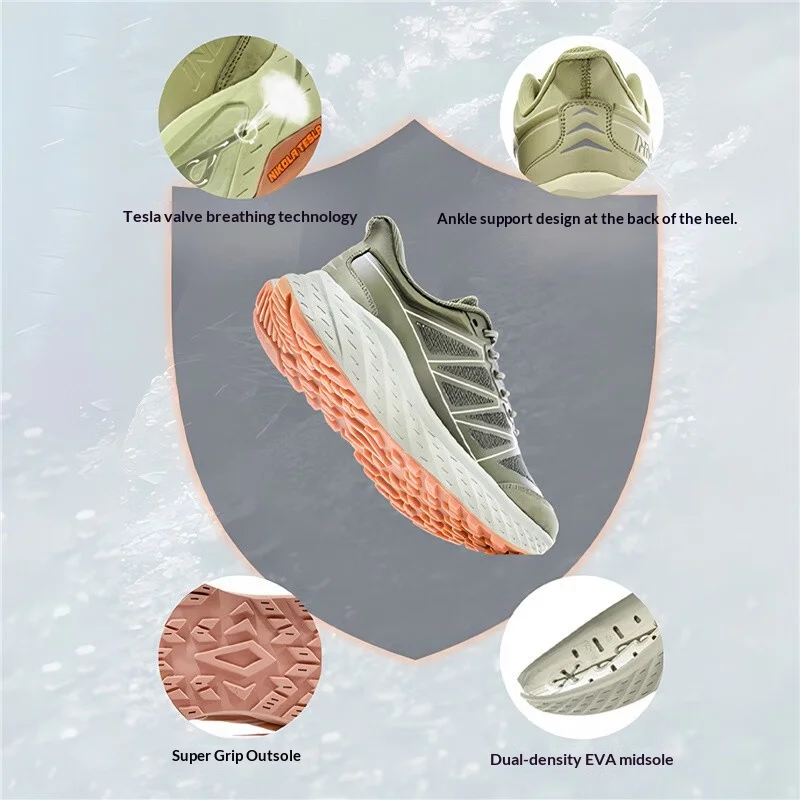 JNDO Whale Breathing Shoes Outdoor Breathable Sports Shoes Sweat Wicking Shock-Absorbing Waterproof Anti Slip Hiking and Running
JNDO Whale Breathing Shoes Outdoor Breathable Sports Shoes Sweat Wicking Shock-Absorbing Waterproof Anti Slip Hiking and Running