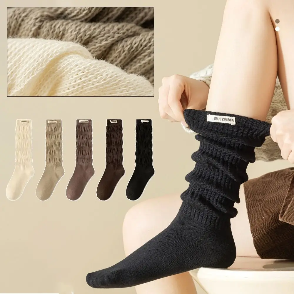 Cute Elastic Tiered Piled Calf Socks Lolita Cotton Knitted High Socks Warm JK Stockings for Women Girls
Cute Elastic Tiered Piled Calf Socks Lolita Cotton Knitted High Socks Warm JK Stockings for Women Girls