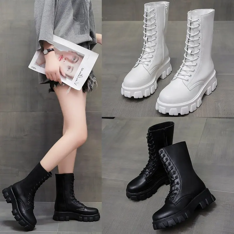 Autumn Winter Women's Mid-Calf Boots Thick Bottom British Style Short Boots Trendy Slim Boots Side Zipper Closure
Autumn Winter Women's Mid-Calf Boots Thick Bottom British Style Short Boots Trendy Slim Boots Side Zipper Closure