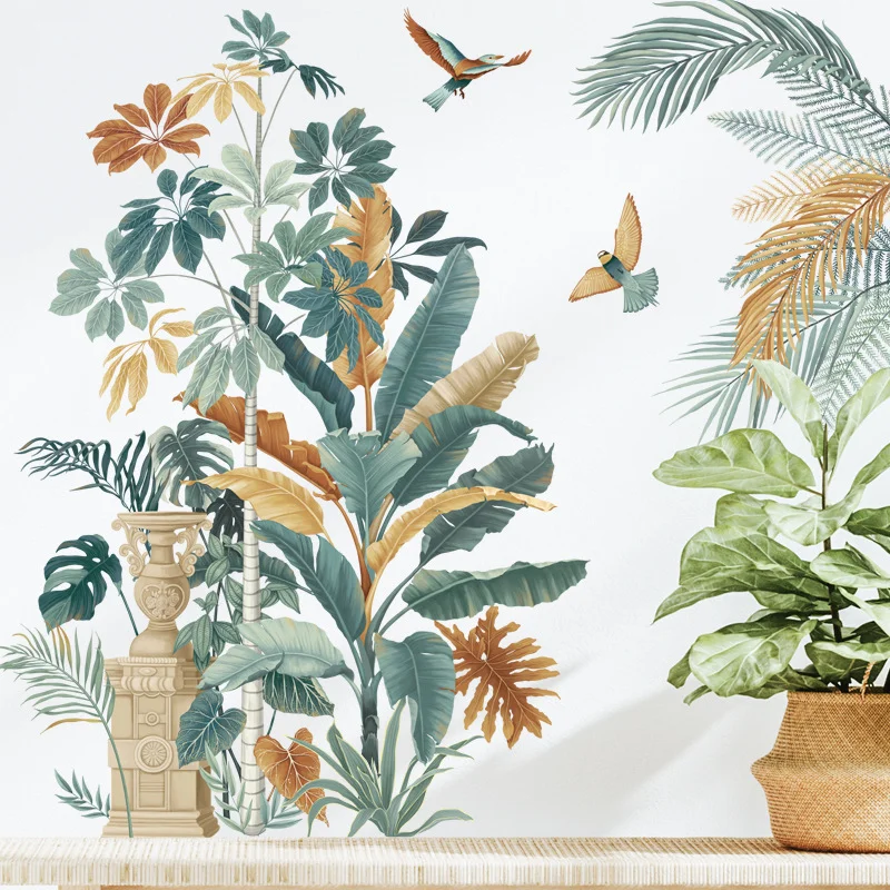 Garden Wall Sticker For Children Banana Tree Monstera Room Decor Stickers Home Decoration Accessories Self-Adhesive Wallpaper
Garden Wall Sticker For Children Banana Tree Monstera Room Decor Stickers Home Decoration Accessories Self-Adhesive Wallpaper