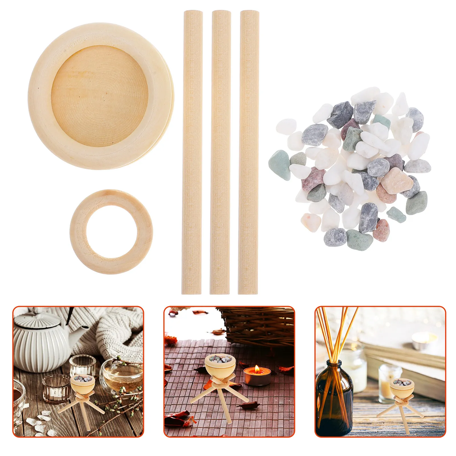 1Set Wooden DIY Essential Oil Diffuser Kit Natural Aromatherapy Stone for Home Office Car Flameless Long-Lasting Scent Diffusing
1Set Wooden DIY Essential Oil Diffuser Kit Natural Aromatherapy Stone for Home Office Car Flameless Long-Lasting Scent Diffusing