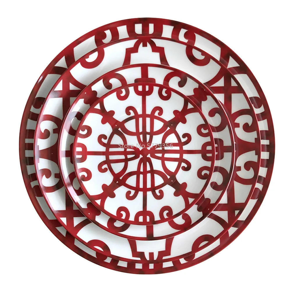 Ceramic Plate Hand-Painted Red Art Creative Round Ins Style Tableware Dinner s Set Charger s for Wedding Pasta
Ceramic Plate Hand-Painted Red Art Creative Round Ins Style Tableware Dinner s Set Charger s for Wedding Pasta