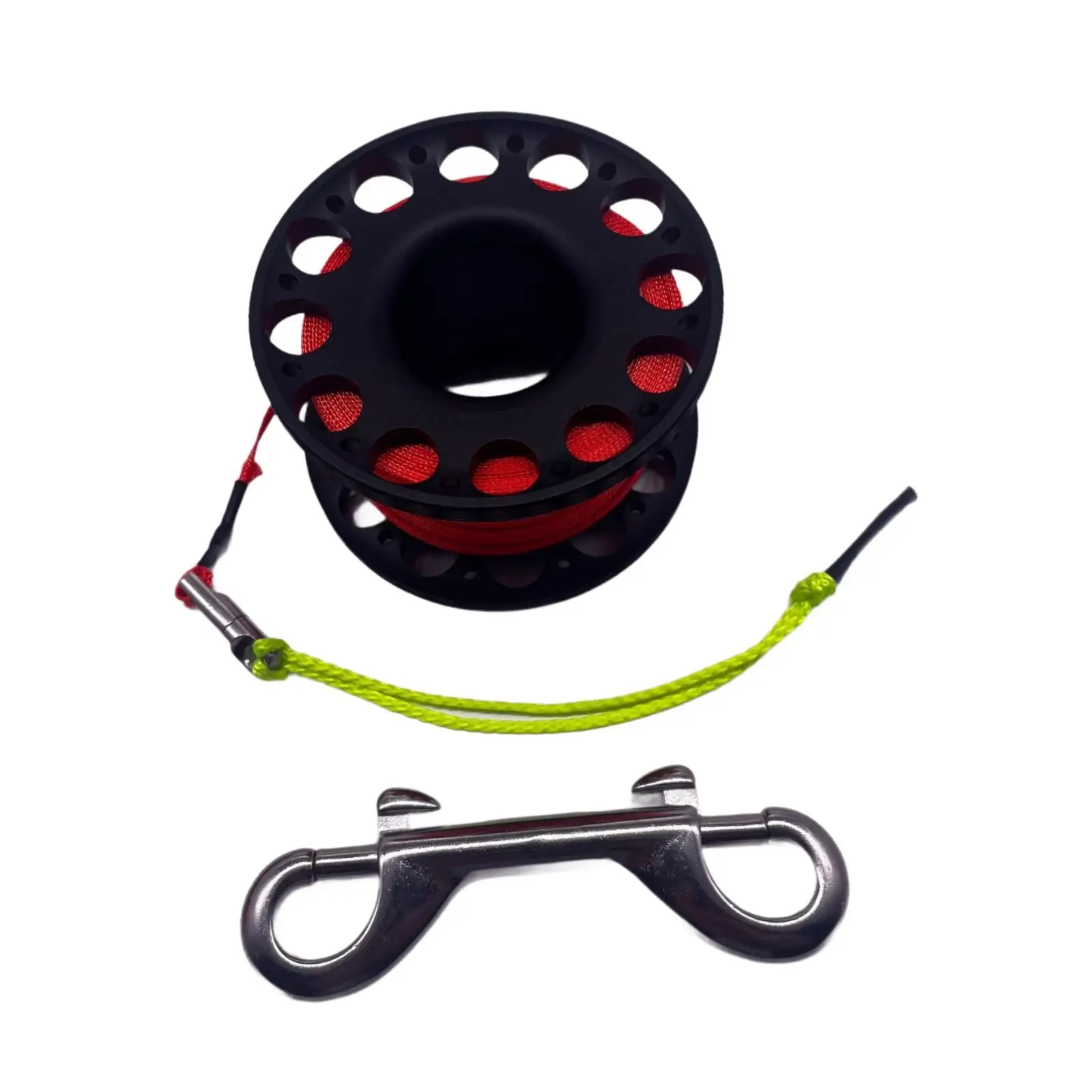 Scuba Diving Reel Compact Scuba Spool Finger Reel with Double Ended Bolt Snap Clip for Underwater Activities Spearfishing
Scuba Diving Reel Compact Scuba Spool Finger Reel with Double Ended Bolt Snap Clip for Underwater Activities Spearfishing