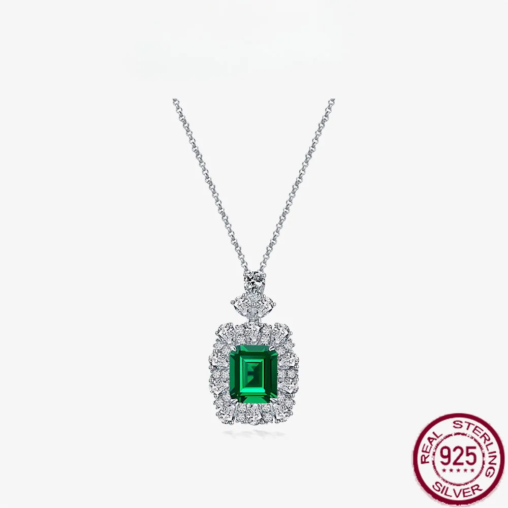 New S925 necklace women's European and American retro luxury 4ct green nano 9 * 11 pearl chain engagement jewelry
New S925 necklace women's European and American retro luxury 4ct green nano 9 * 11 pearl chain engagement jewelry