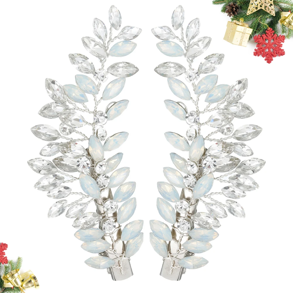 2pcs Crystal Clips For Women Girls Elegant Hair Barrettes Bridal Party Wear Office Daily Accessories Hair Decorative Set
2pcs Crystal Clips For Women Girls Elegant Hair Barrettes Bridal Party Wear Office Daily Accessories Hair Decorative Set