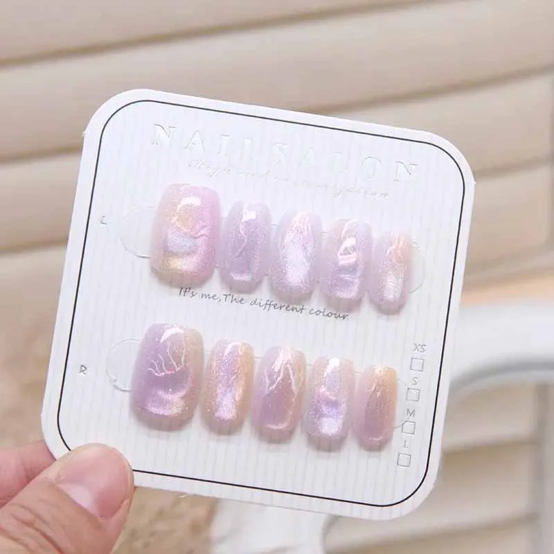 10pcs Jellyfish Cat's Eye Press On Nails False Nails Square Head Girl Lady Press on Nail Wearable Detachable Nail Tips
10pcs Jellyfish Cat's Eye Press On Nails False Nails Square Head Girl Lady Press on Nail Wearable Detachable Nail Tips