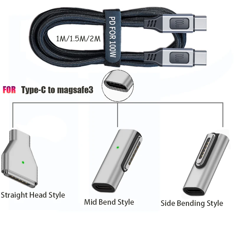 100 Вт 5 А с кабелем электронного маркера/магнитной USB-C PD 140 Вт с гнездовой головкой для Magsafe3 для Huawei Xiaomi IPhone Tablet/Macbook Air/Pro M2
100 Вт 5 А с кабелем электронного маркера/магнитной USB-C PD 140 Вт с гнездовой головкой для Magsafe3 для Huawei Xiaomi IPhone Tablet/Macbook Air/Pro M2