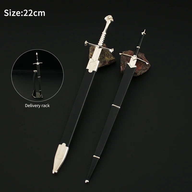 LoTR New Narthil Anduril Glamdring Aragorn Gandalf Sword Model Keychain LoTR Movies Peripheral Sword Model Keychain Gifts
LoTR New Narthil Anduril Glamdring Aragorn Gandalf Sword Model Keychain LoTR Movies Peripheral Sword Model Keychain Gifts