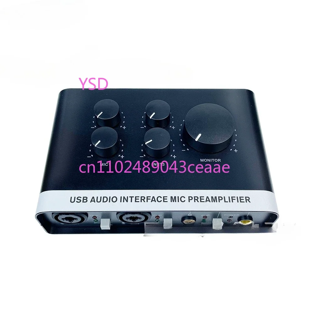 Mini USB External Sound Card - Live Streaming, Video Conference, Instrument Recording, 48V Phantom Power
Mini USB External Sound Card - Live Streaming, Video Conference, Instrument Recording, 48V Phantom Power