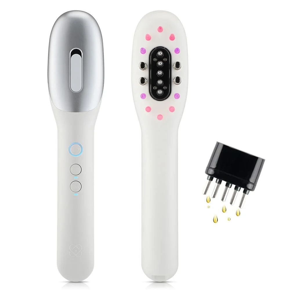 Electric EMS Scalp Massager Comb with LED Light & Hair Oil Applicator - Scalp Relax, Hair Growth Promotion, Fits All Hairstyles
Electric EMS Scalp Massager Comb with LED Light & Hair Oil Applicator - Scalp Relax, Hair Growth Promotion, Fits All Hairstyles