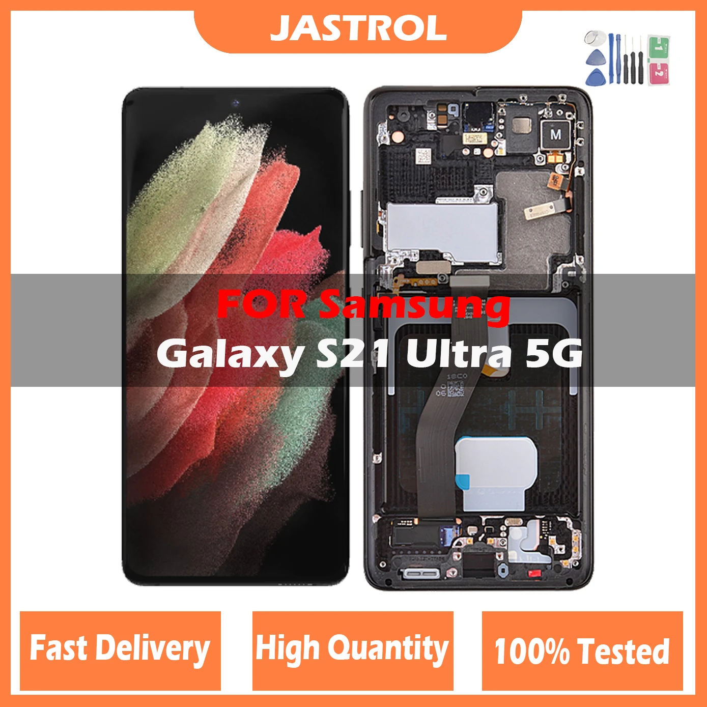 OLED For Samsung Galaxy S21 Ultra 5G Lcd G998F G998F/DS Display Touch Screen Digitizer For Samsung s21 Ultra G998B With Frame
OLED For Samsung Galaxy S21 Ultra 5G Lcd G998F G998F/DS Display Touch Screen Digitizer For Samsung s21 Ultra G998B With Frame