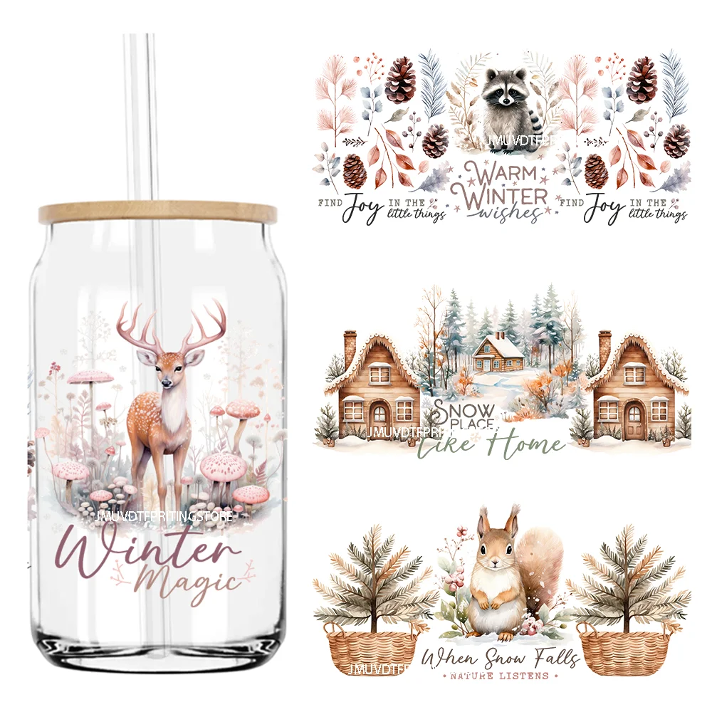 Winter Woodland Animals 16OZ UV DTF Cup Wrap Transfer Stickers Custom Labels DIY Waterproof Logo For Libbey Glass Can Snow Vibes
Winter Woodland Animals 16OZ UV DTF Cup Wrap Transfer Stickers Custom Labels DIY Waterproof Logo For Libbey Glass Can Snow Vibes