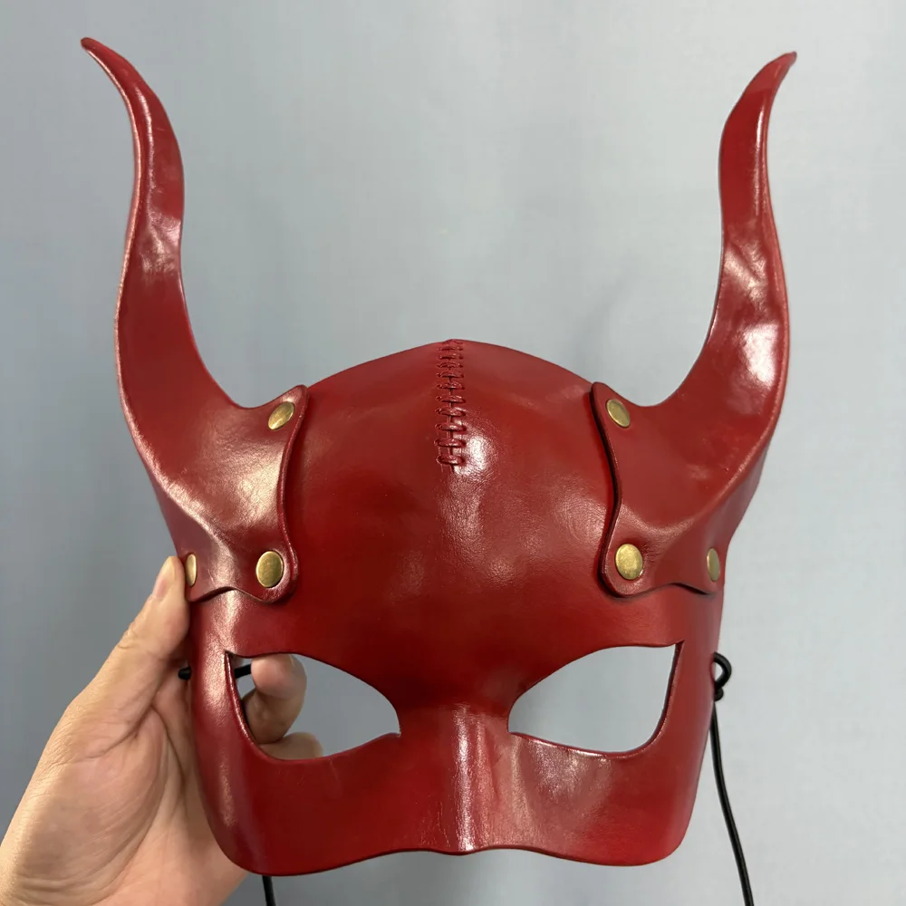 Devil's Horn Mask Headpiece Cosplay Gothic Red Leather Demon Horn Masks Halloween Carnival Bar Dress Up Party Costume Props
Devil's Horn Mask Headpiece Cosplay Gothic Red Leather Demon Horn Masks Halloween Carnival Bar Dress Up Party Costume Props