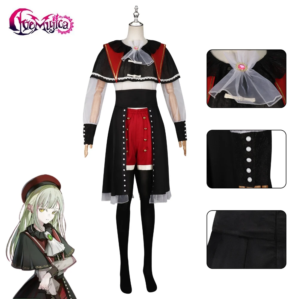 Anime BanG Dream Ave Mujica Wakaba Mutsumi Mortis Cosplay Costume Shawl Shirt Skirt Shorts Hat Daily Wear Wig Women Girls
Anime BanG Dream Ave Mujica Wakaba Mutsumi Mortis Cosplay Costume Shawl Shirt Skirt Shorts Hat Daily Wear Wig Women Girls