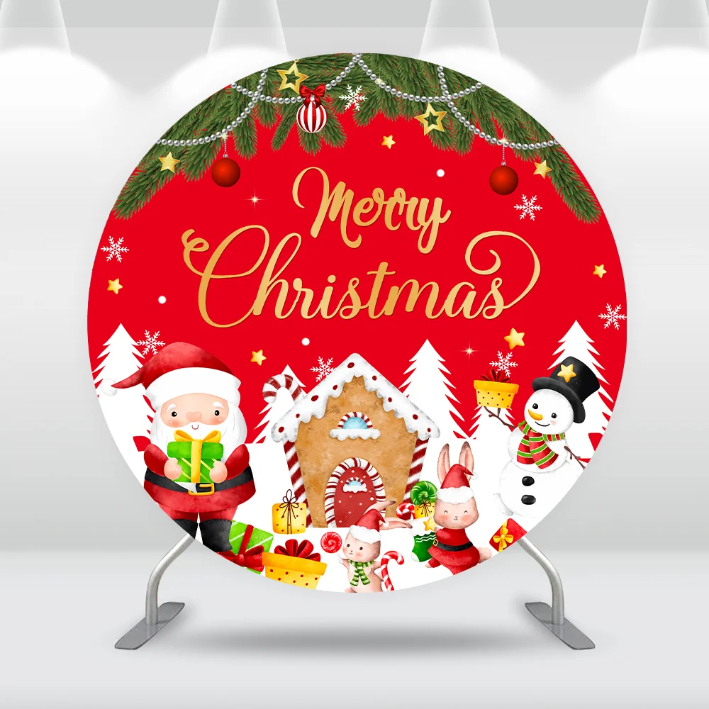 Christmas Party Decoration Round Backdrop Cover House Gift Xmas Tree Family Party Circle Background Photography Banner
Christmas Party Decoration Round Backdrop Cover House Gift Xmas Tree Family Party Circle Background Photography Banner