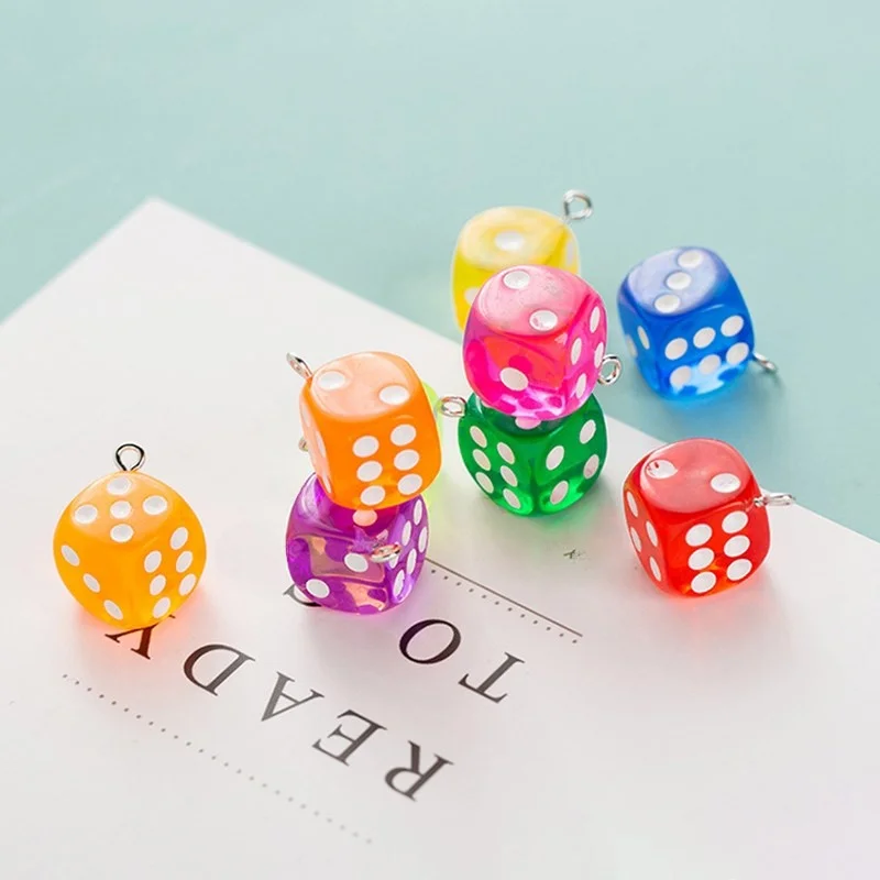 10Pcs 14mm Transparent Resin Dice Charms Figurines Fashion Jewelry Accessories without Brand Name Other Material Ring Type
10Pcs 14mm Transparent Resin Dice Charms Figurines Fashion Jewelry Accessories without Brand Name Other Material Ring Type