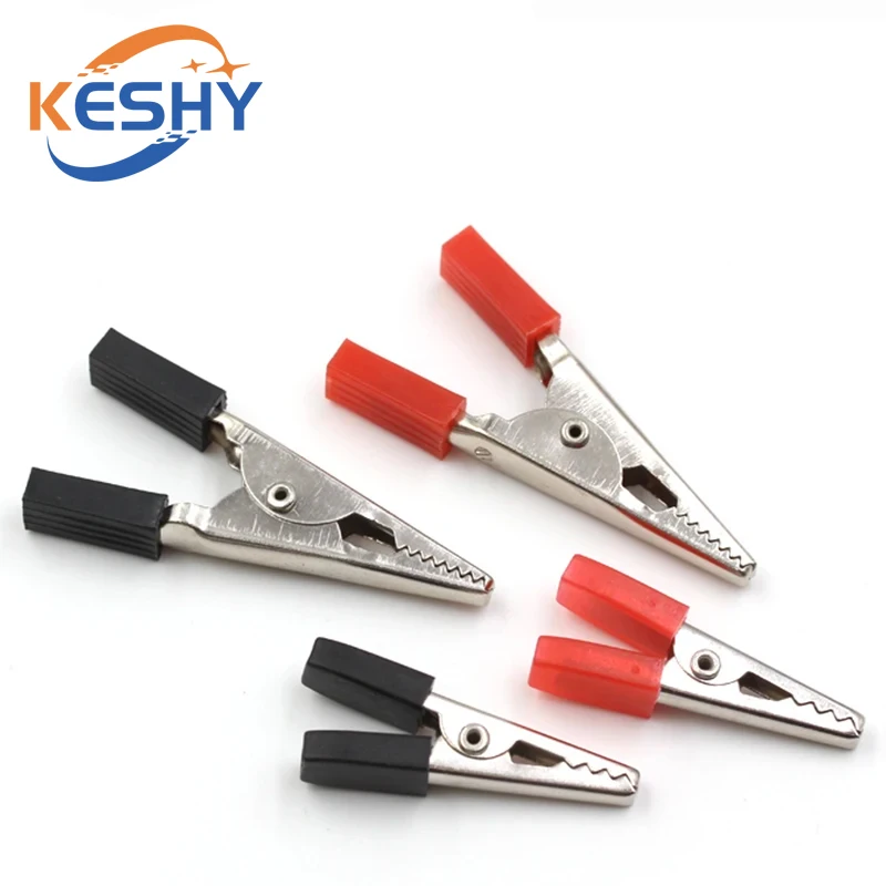 10PCS Alligator Clips Battery Clip Car Battery Test Lead Clips Electrical Insulated Crocodile Clips Plastic Handle Cable Tool
10PCS Alligator Clips Battery Clip Car Battery Test Lead Clips Electrical Insulated Crocodile Clips Plastic Handle Cable Tool