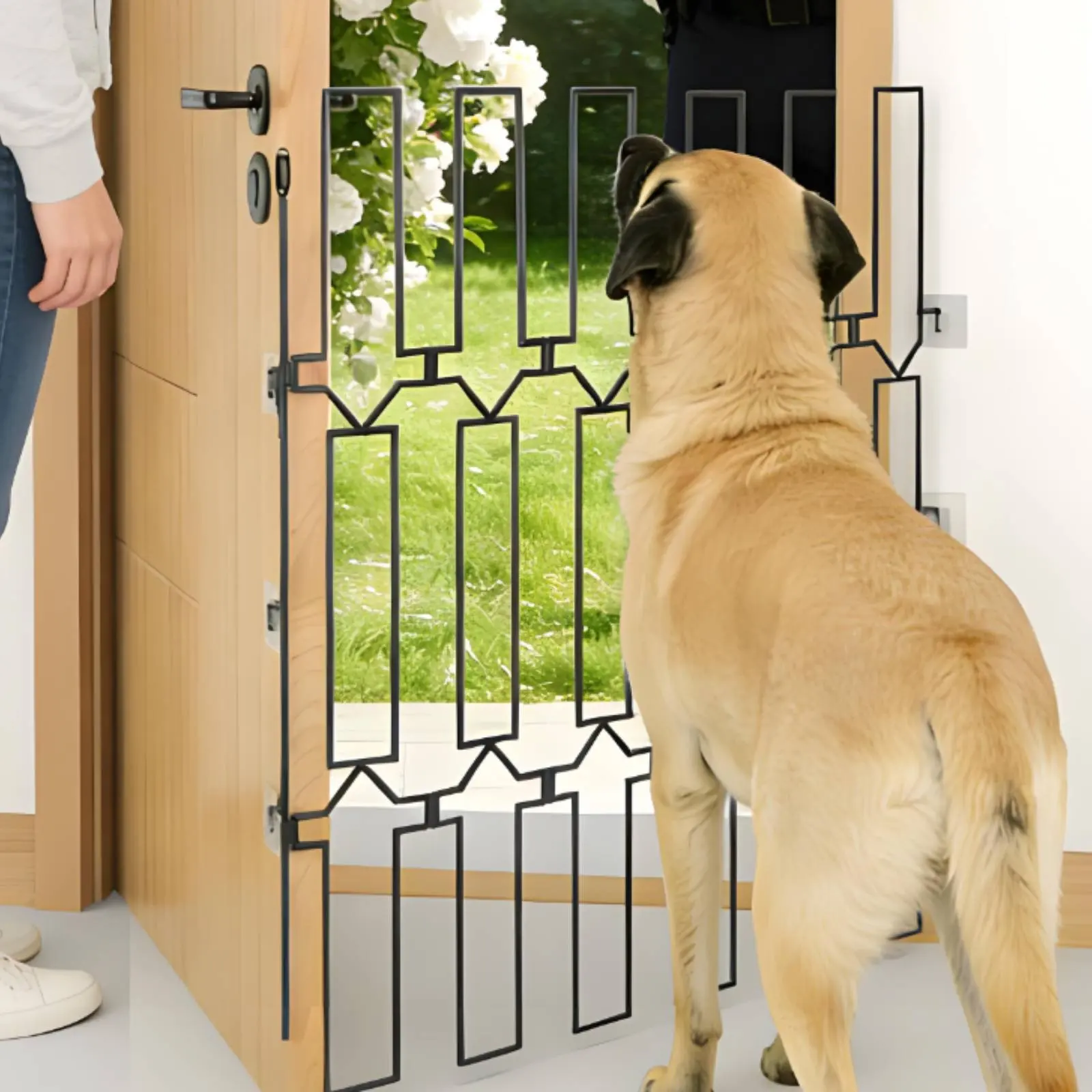Retractable Pet Gate Adjustable Metal Pet Gate Dog Safety Fence Easy Install Home Barrier Heavy Duty for Dogs, Stairs, Doorway
Retractable Pet Gate Adjustable Metal Pet Gate Dog Safety Fence Easy Install Home Barrier Heavy Duty for Dogs, Stairs, Doorway